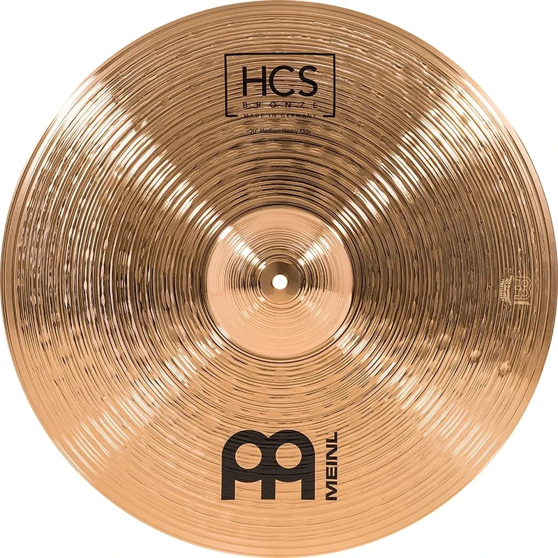 Meinl Cymbals HCS Bronze Ride Medium Heavy Cymbal 20 inch (Video) for Drum Set (50,80cm) B8 Bronze, Traditional Finish, Made in Germany (HCSB20MHR)
