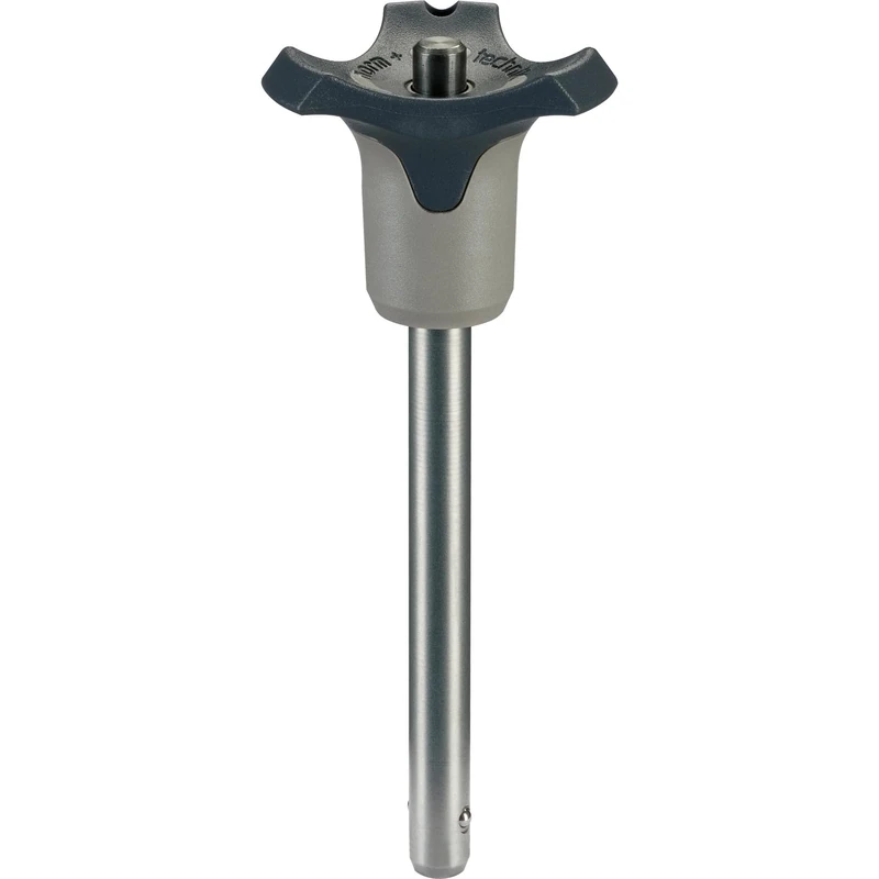 HALDER 22370.0370 Kugelsperrbolzen, selbstsichernd, mit Kombigriff Ball Locking Bolts, Gray, d1=16 mm / l1=50 mm