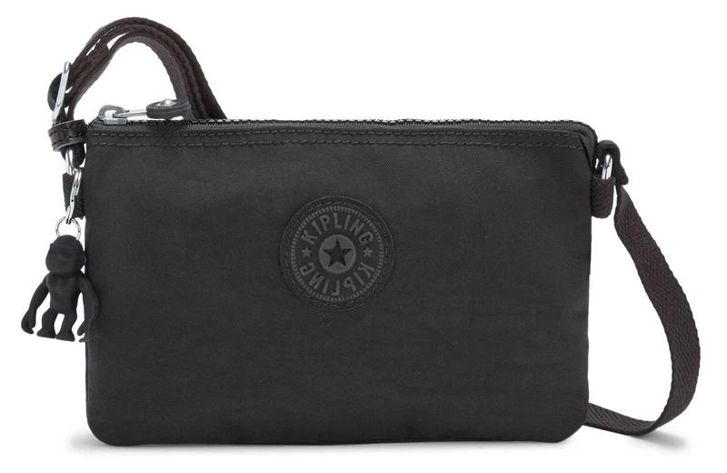 Kipling Women's Creativity XB Crossbody, Black Noir, 2.5x14x20.5 cm - Monkey May Vary