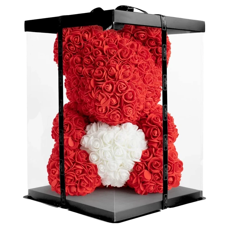 Infinity Flowerbox Medium Bear Rose, Pink - Image 1
