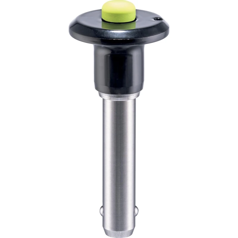 HALDER 22420.0062 Clamping Locking Bolt, with Mushroom Handle, Black, d1=10 mm / l1=20 mm