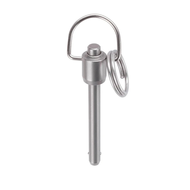 HALDER 4213.E19 Ball Lock pin with Ring, Single Acting-According to NASM / MS17987, Stainless Steel, passivated, Nenndurchmesser=7/16 Zoll