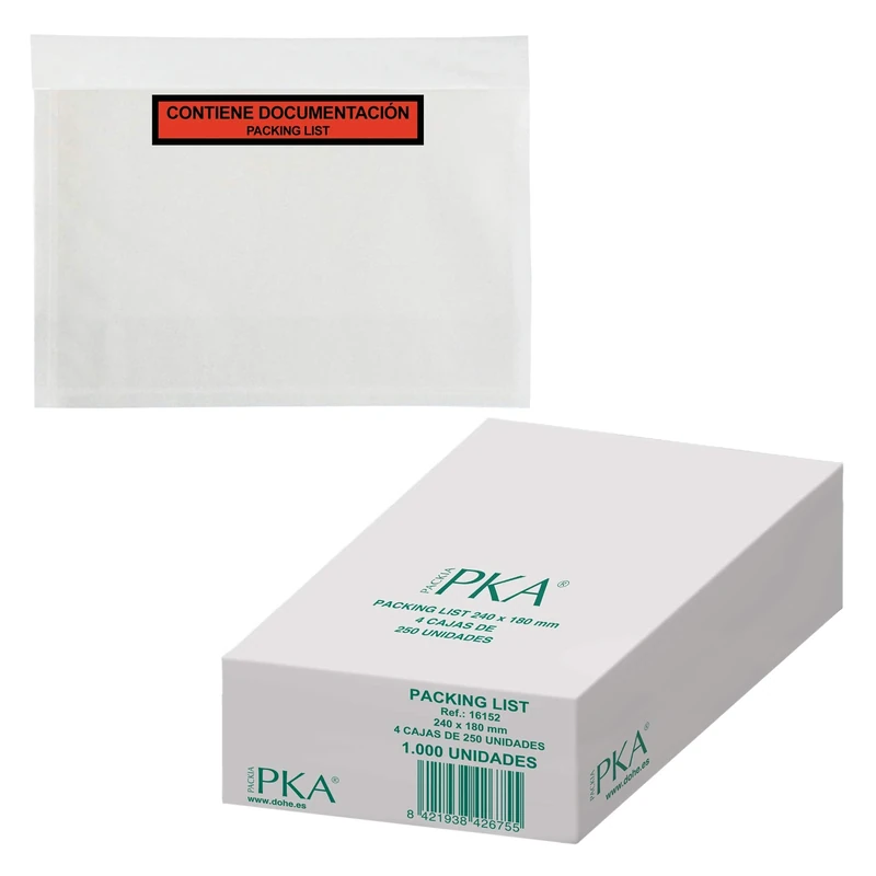 Dohe - 1,000 Units Packing List 240x180 mm