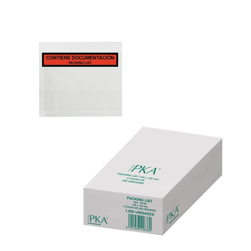 Dohe - 1,000 Units Packing List 140x125 mm