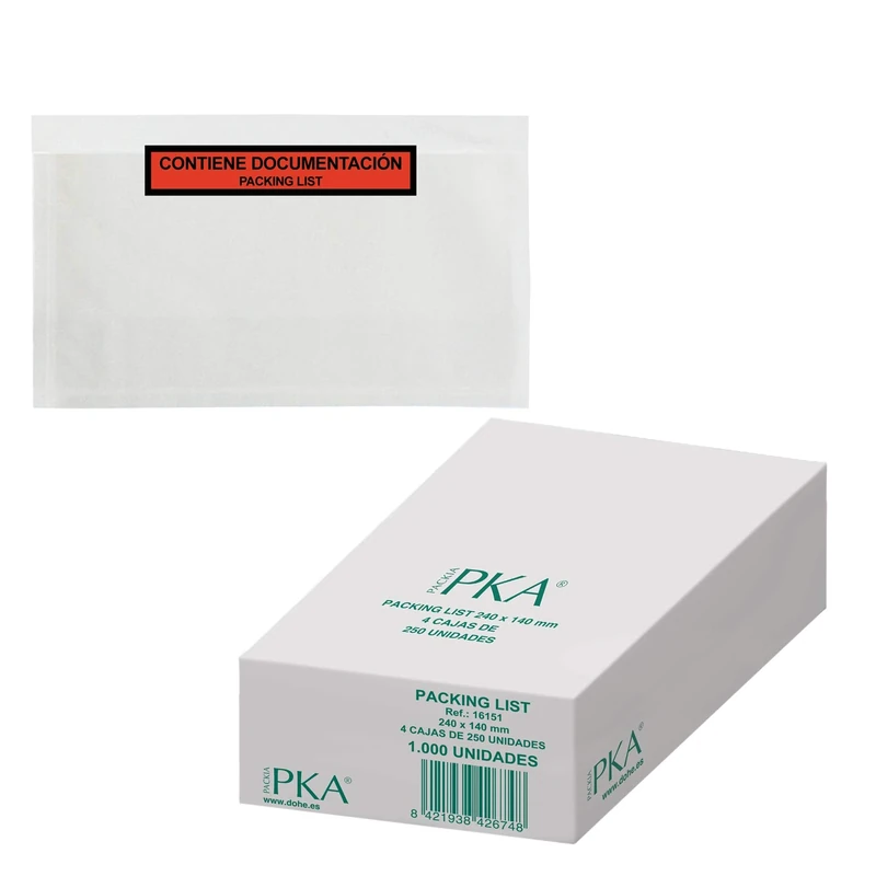 Dohe - 1,000 Units Packing List 240x140 mm