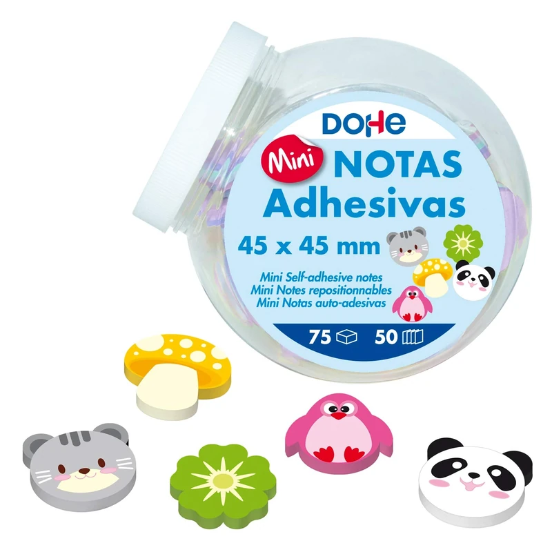 Exhibitor of Mini Sticky Notes Drawings - 75 pcs