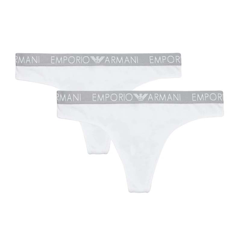Emporio Armani Women's Iconic Cotton Underwear Not Applicable, Bianco, L