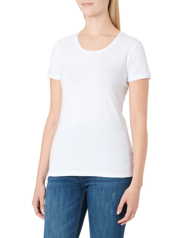 Emporio Armani Women's T-Shirt T-Shirt Not Applicable, Bianco, X-Large