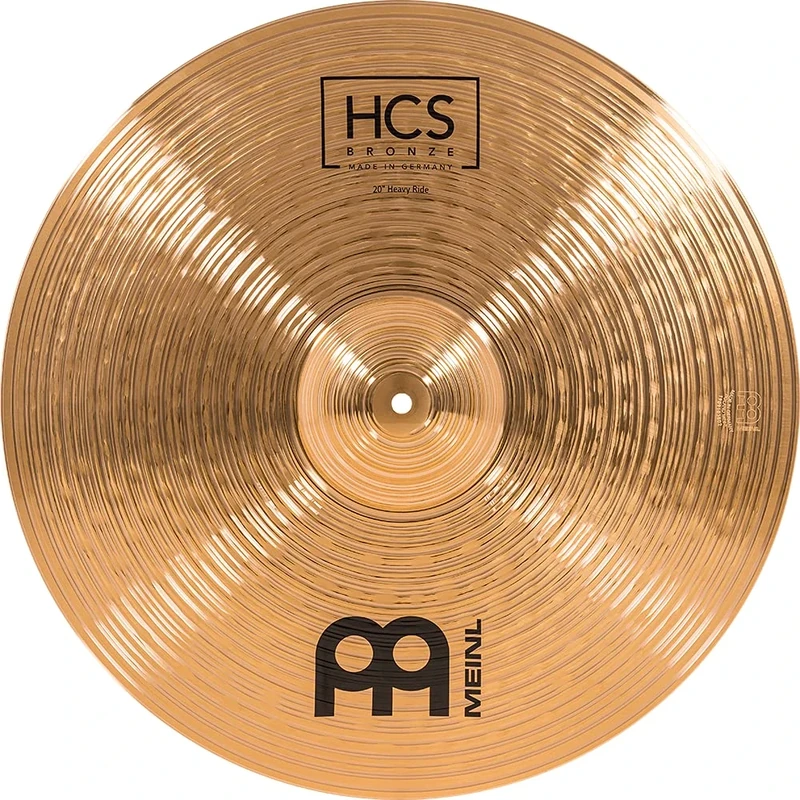 Meinl Cymbals HCS Bronze Ride Heavy Cymbal 20 inch (Video) for Drum Set (50,8cm) B8 Bronze, Traditional Finish, Made in Germany (HCSB20HR)