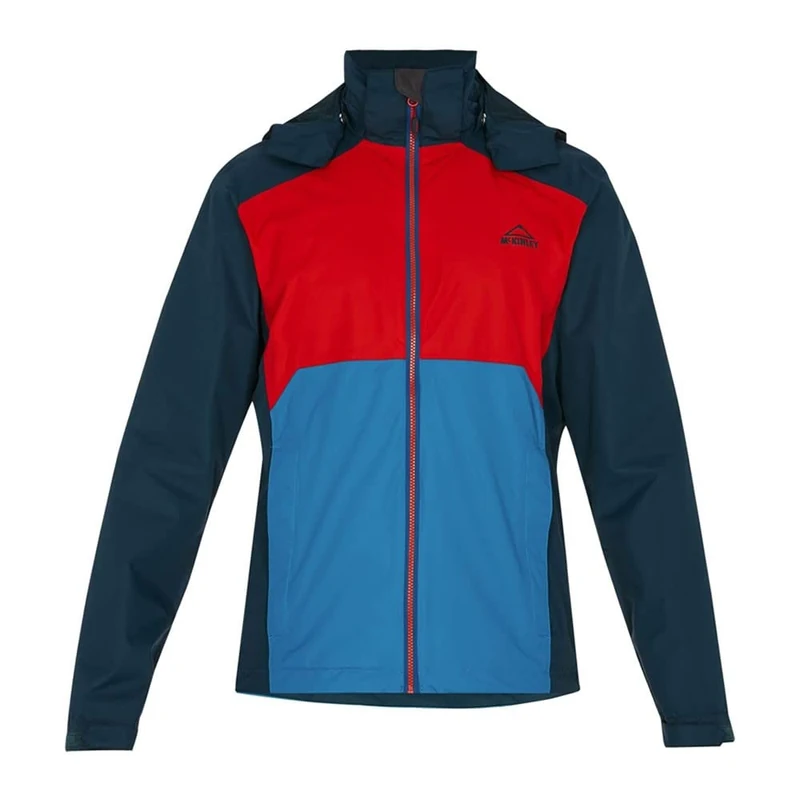 Mckinley Laga Functional Jacket Men's Jacket - Blue Petrol/Red/Bl, Large
