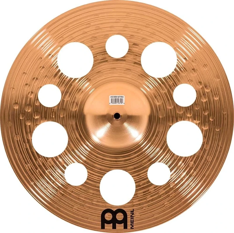 Meinl Cymbals HCS Bronze Trash Crash Cymbal 18 inch (Video) for Drum Set (45,72cm) B8 Bronze, Traditional Finish, Made in Germany (HCSB18TRC)