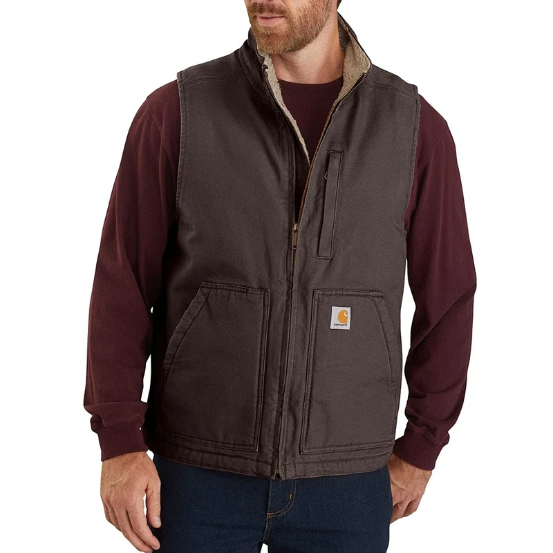 Carhartt Men's Sherpa Lined Mock-Neck Vest