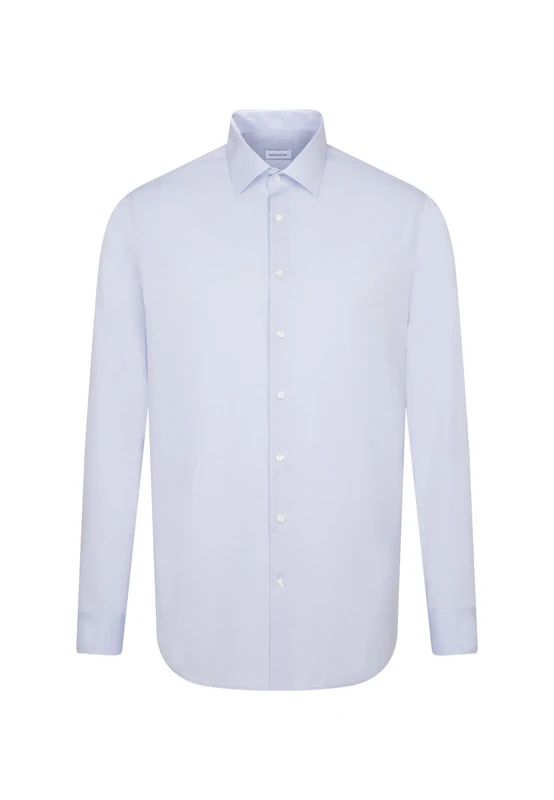 Seidensticker men's business shirt - shaped fit - non-iron - Kent collar - long sleeve - 100% cotton - Image 1