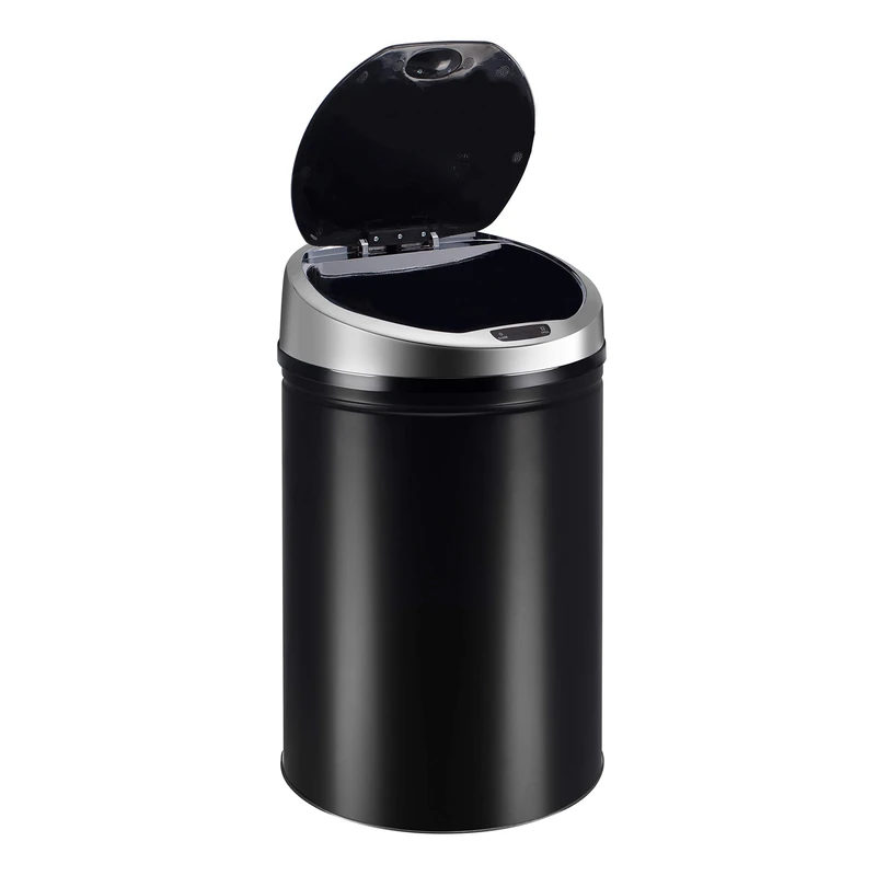 Ribelli Sensor Bin Stainless Steel Black 30 Litre
