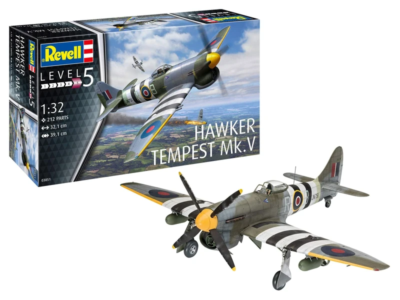 Revell 03851 Hawker Tempest Mk.V 1:32 Scale Unbuilt/Unpainted Plastic Model Kit