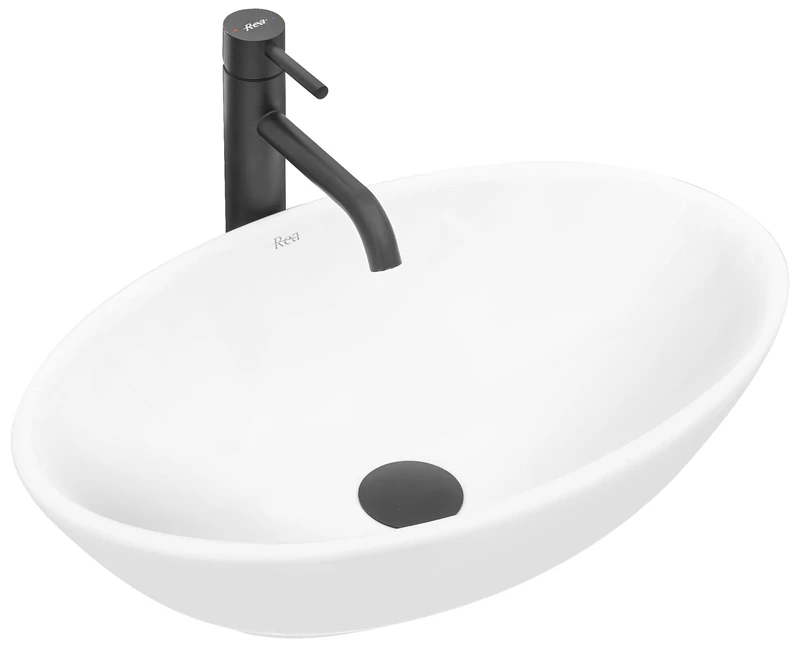 Rea Bathroom Sink Made of Ceramic Pamela - White - REA-U4603