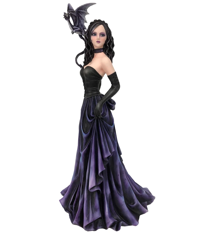 Nemesis Now Fia Small Dragonling Fairy Companion Figurine, Polyresin, Purple