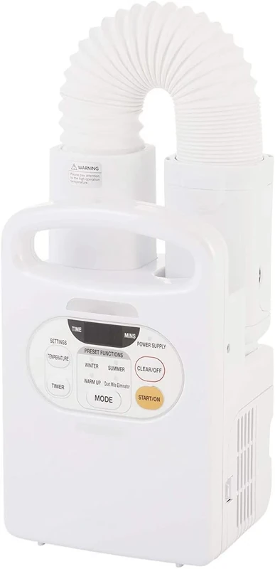 Iris Ohyama, 3-in-1 Electric blanket heater, dryer & disinfector, 560W, Expendable hose, Preset functions, Dust mite eliminator mode, For bedding, blanket - Quilt Dryer FK-C2 - White [UK model]