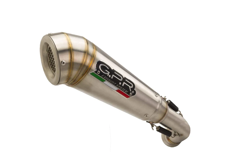 GPR exhaust system, compatible with Nc 750 X - S Dct 2016/2020 e4 Homologated slip-on exhaust including removable db killer and link pipe, Powercone Evo Line