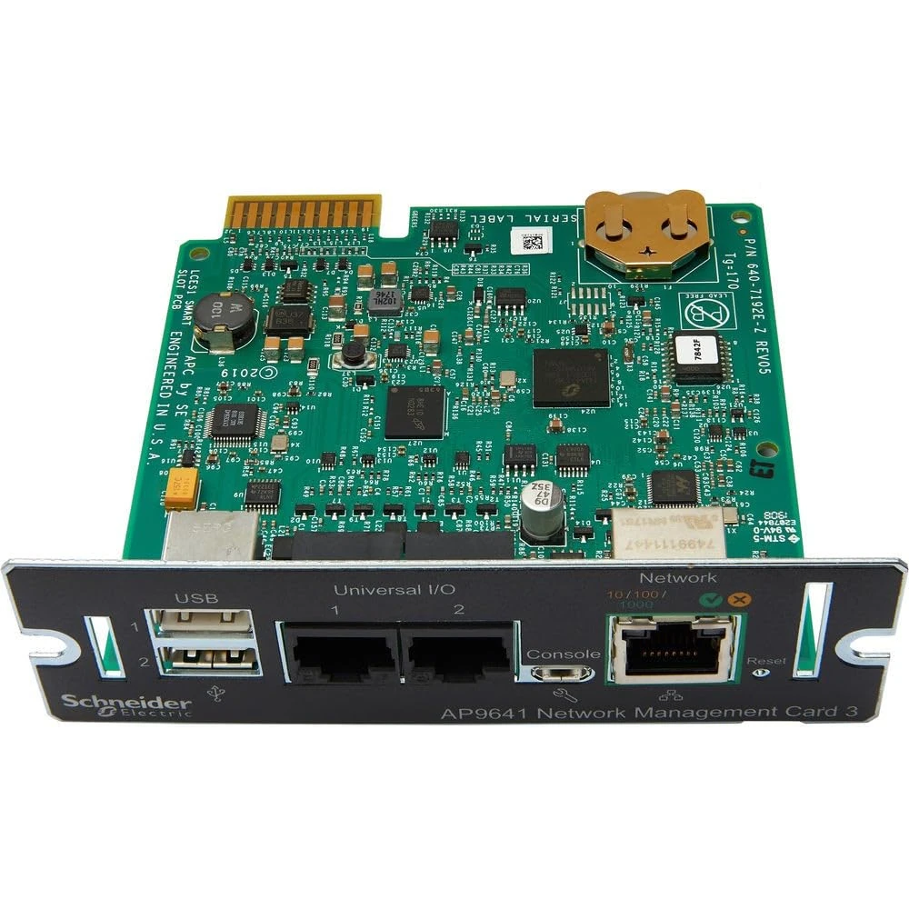 APC - AP9641 - UPS Network Management Card with Network Shutdown and Environmental Monitoring