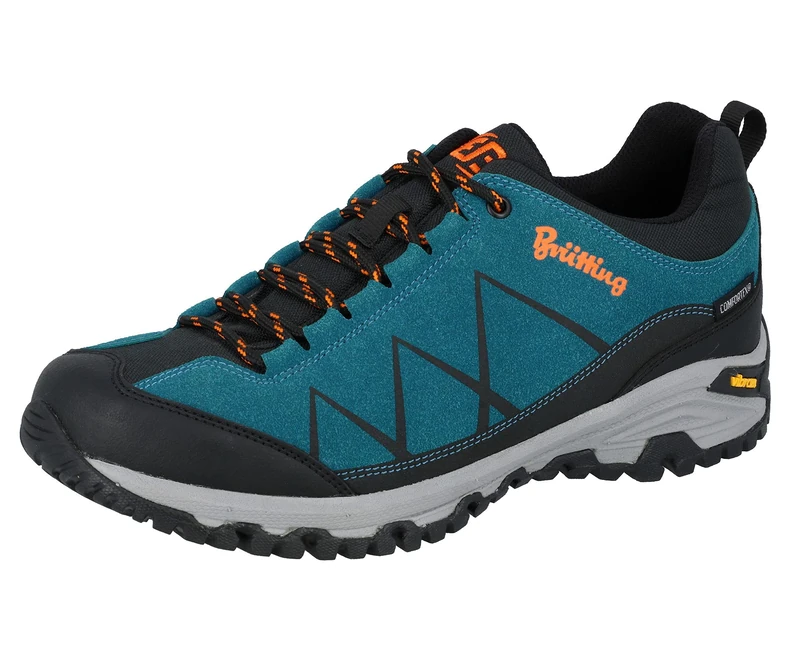 Brütting Unisex Kansas Outdoor, Petrol Black Orange, 5 UK