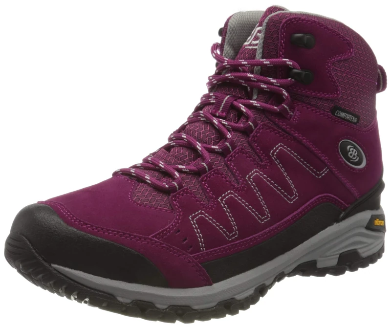 Brütting Women's Mount Nansen High Outdoor & Trekking Shoe, Pink/Grey, 6.5 UK