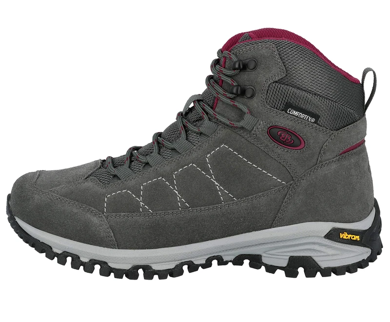 Brütting Women's Mount Adams High Outdoor & Trekking Shoe, Grey/Bordeaux, 6.5 UK - Image 1