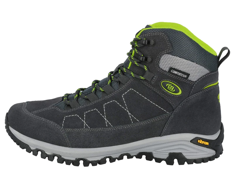 Brütting Men’s Mount Adams High Outdoor & Trekking Shoe, Anthracite/Lemon, 9 UK