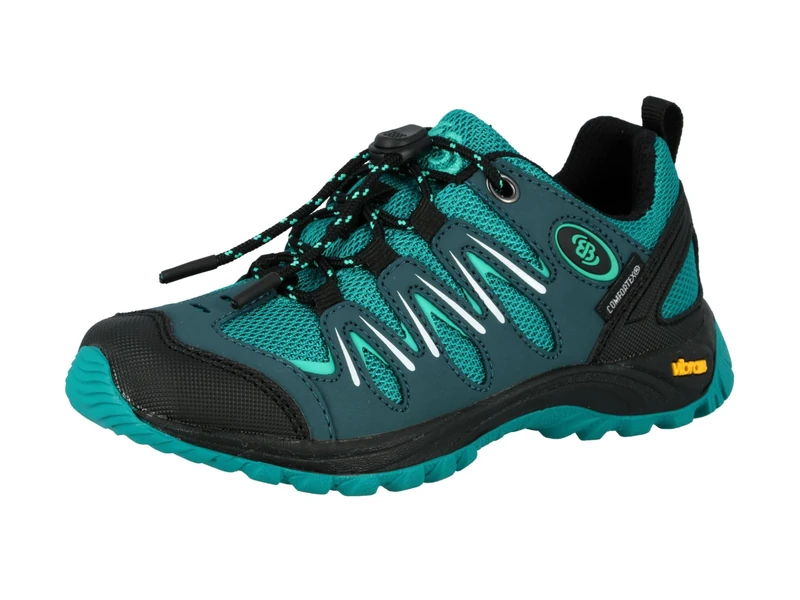 Brütting Unisex Expedition Kids Outdoor & Trekking Shoes, Petrol Black, 4 UK - Image 1