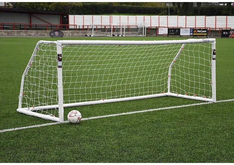 Precision Training Unisex' s Trg302 Football Match Goal, White, 12' X 4'