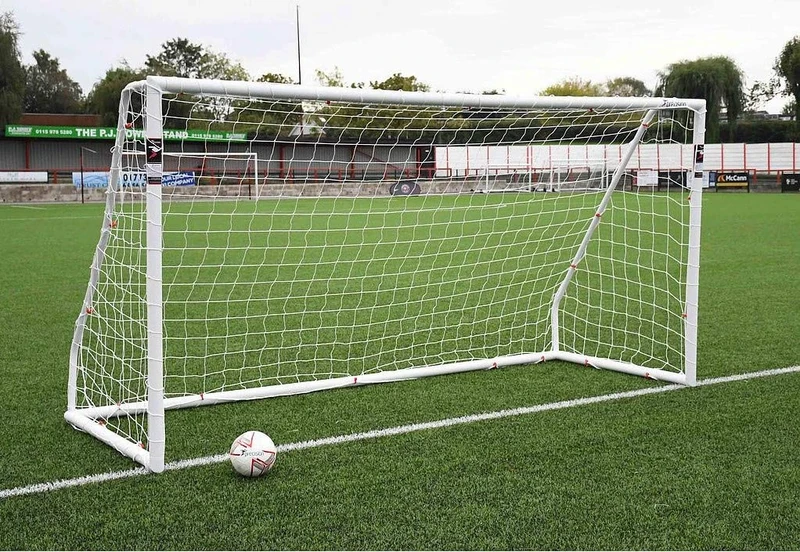 Precision Training Unisex' s Trg305 Football Match Goal, White, 16' X 7'