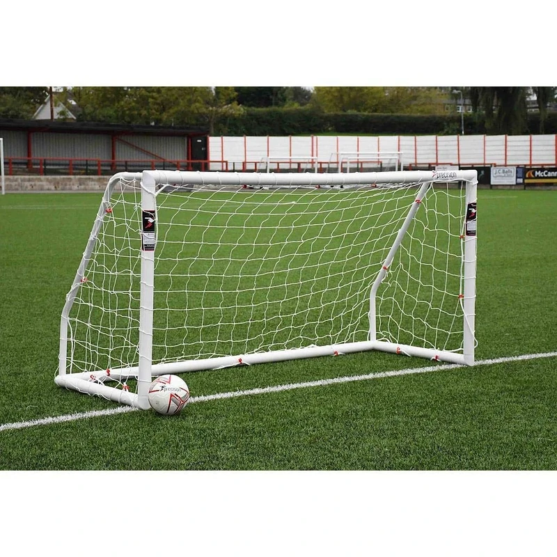 Precision Training Unisex' s Trg301 Football Match Goal, White, 8' X 4'
