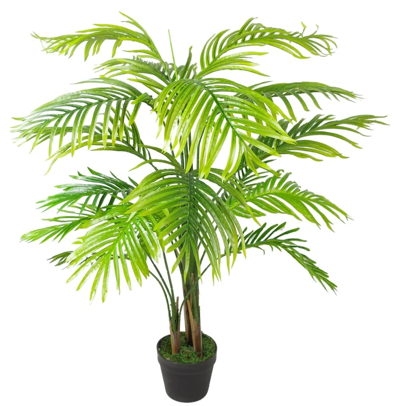 Leaf Large Artificial Palm Tree, Green, 130cm