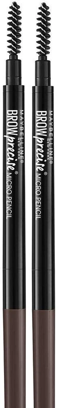 Maybelline Brow Precise Micro Eyebrow Pencil Makeup, 260 Deep Brown (2 Pack)