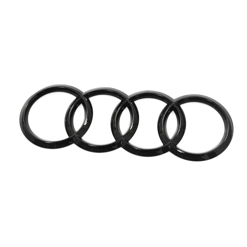Audi 4M8071802 Sign Tailgate Rings Black Edition Emblem Blackline Logo Black