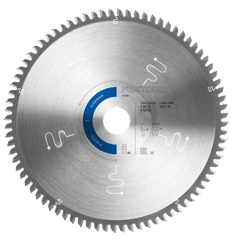 Festool Hoja de Sierra Especial 254x2,4x30 TF80 A