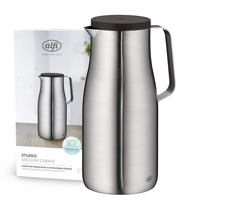 ALFI Thermos Flask, Matte Stainless Steel, 1,5l