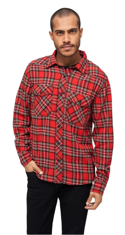 Brandit Check Shirt Long Sleeve, color: tartan, size: 6XL