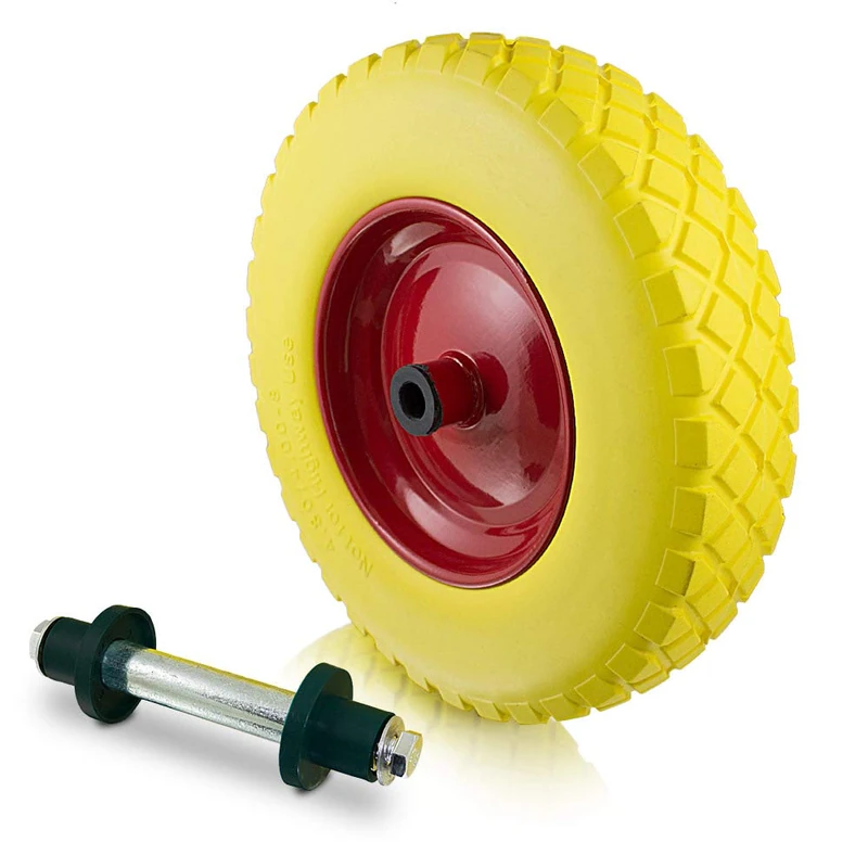 BITUXX 400mm PU Wheelbarrow Replacement Wheel - 4.80/4.00-8 - Image 1