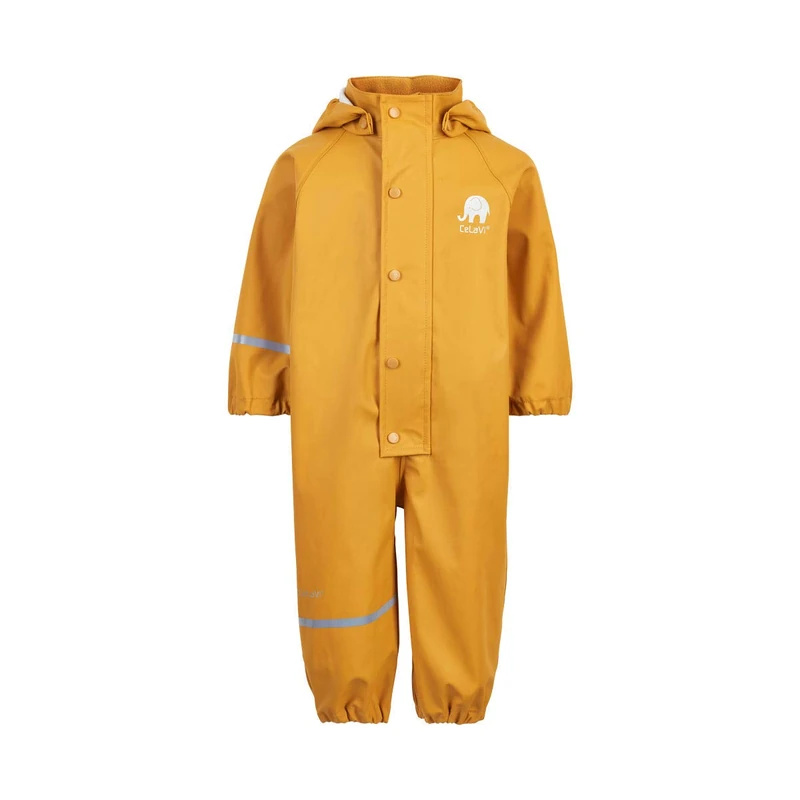 CeLaVi Unisex Kinder Regenanzug Raincoat, Mineral Yellow, 100 - Image 1