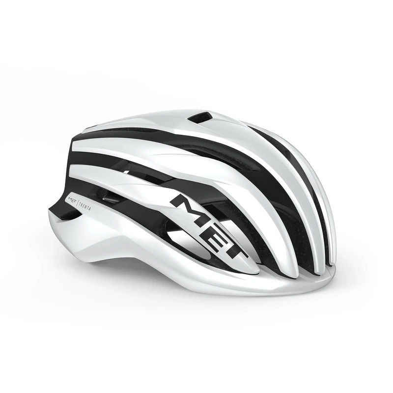 MET - Trenta MIPS Road Cycling Helmet In White / Black Size Medium (56-58 cm)