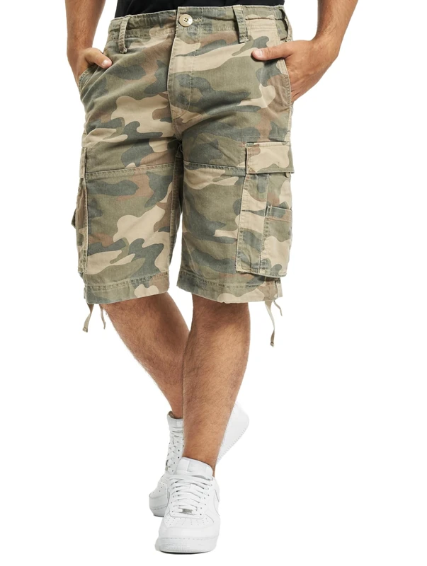 Brandit Herren Vintage Shorts Basic Light Woodland XL - Image 1