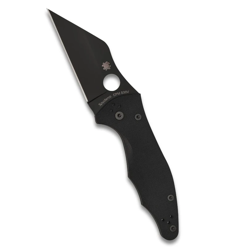 Spyderco Black G-10 Yojimbo 2 Compression Liner Lock S30V Stainless Pocket Knife Knives