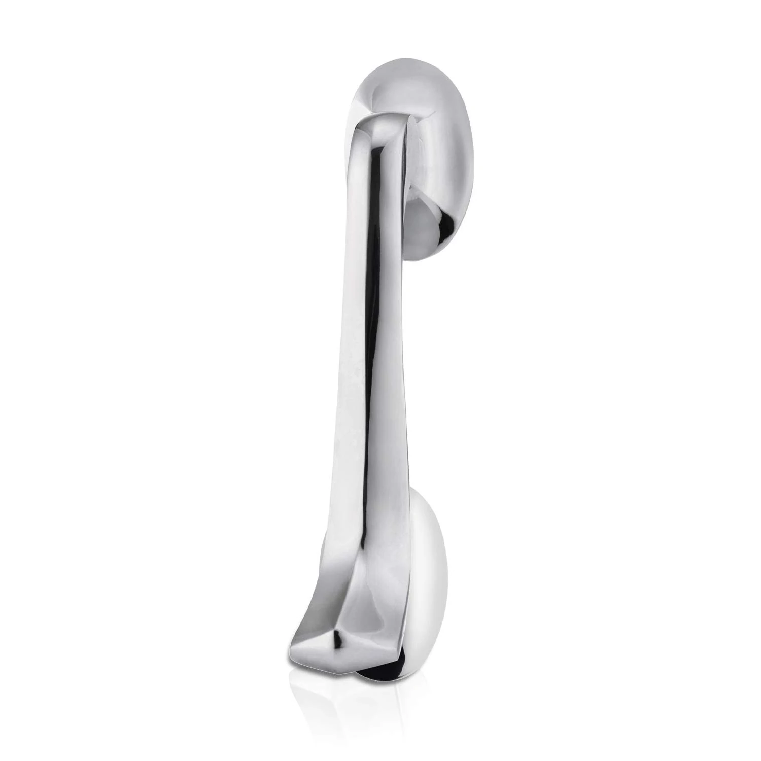 XFORT® Door Knocker Polished Chrome, Victorian Scroll Door Knockers for Front Door, Elegant Front Door Furniture with a Modern Stylish Design, Perfect for Alerting You of Visitors to Your Home