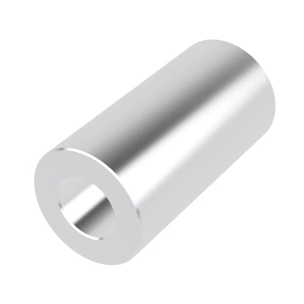 Aluminum Spacer 1/2" OD x 1/4" ID x Many Lengths Round by Metal Spacers Online (1" Length, 100)