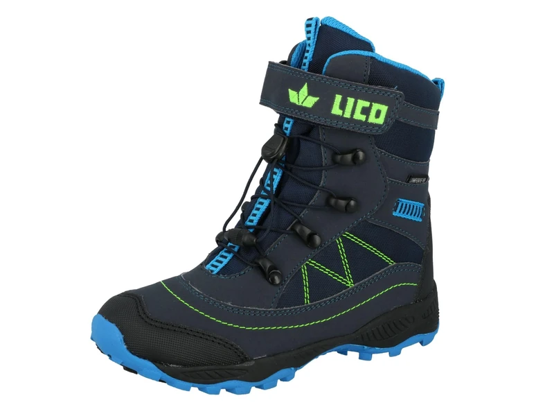 Lico Unisex Sundsvall VS Snow Boot, Navy Blue Lemon, 12 UK