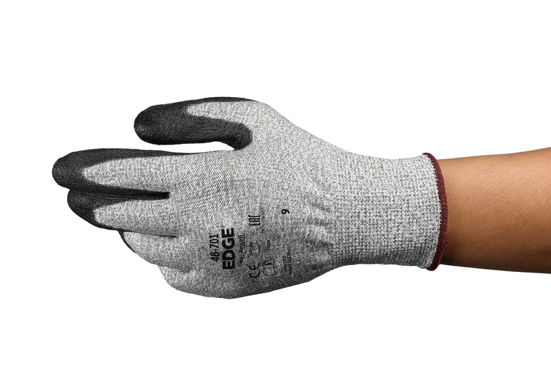 Ansell Edge 48-701 Safety Work Gloves Mechanical Protection, Size 8 (M), (12 Pairs)