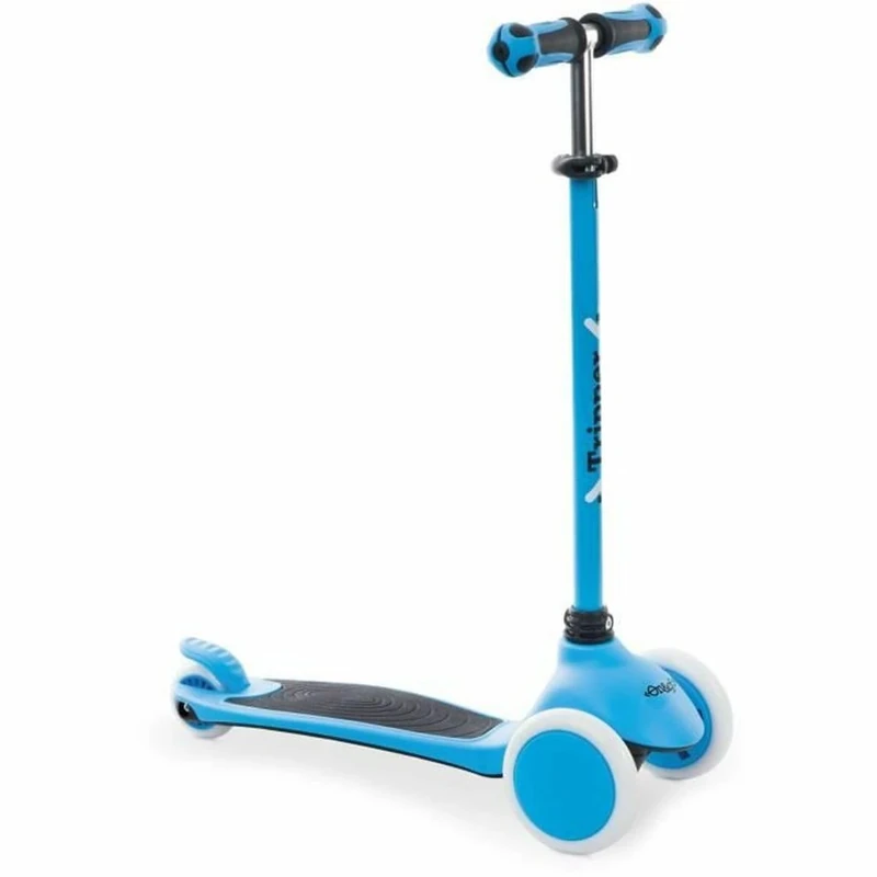 Mondo On&Go Tripper 3-Wheel Scooter, PU Wheels and TPR Handlebar Grips, Rear Safety Brake, Light Blue