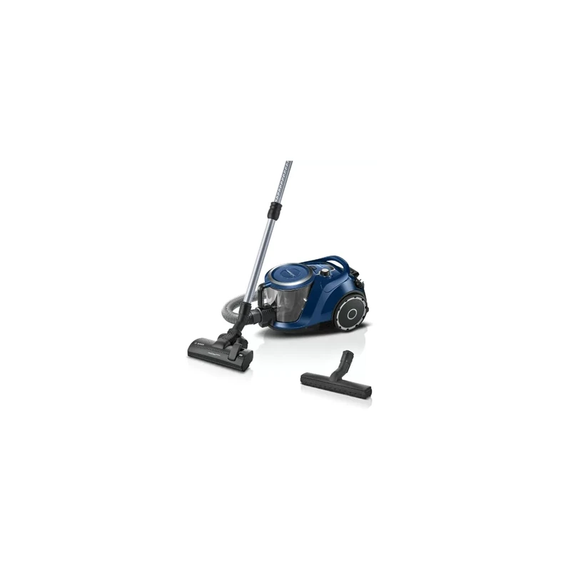 Bosch Bagless Vacuum Cleaner Series 6 BGC41X36, Ideal for Allergy Sufferers, Hygienic Filter, Floor Brush for Parquet, Carpet, Tile, Strong Suction Power, Quiet, 700 W, Blue