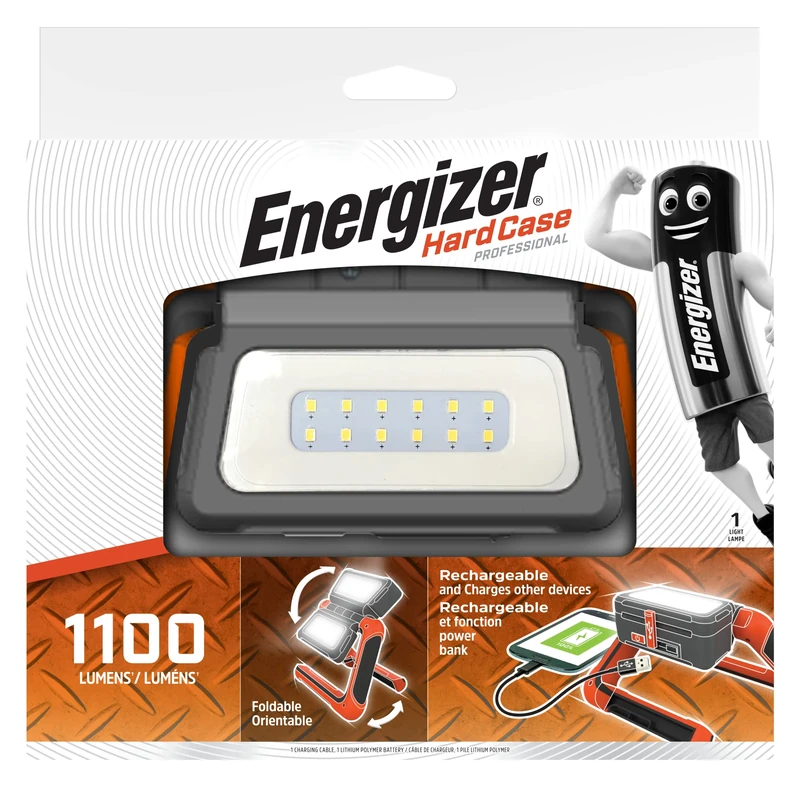 Energizer Hardcase Rechargeable LED Light Panel, Camping Accessory, Water Resistant, Flexible Illumination, USB Port to Charge Other Devices - Image 1